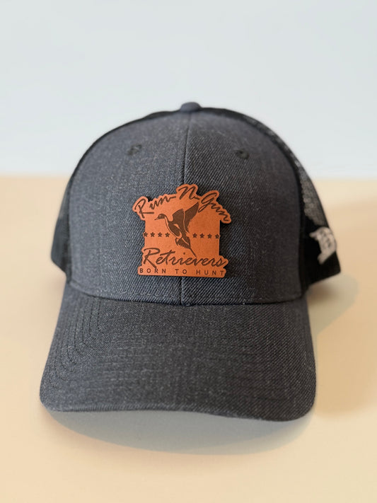 Dark Gray & Black Leather Run-N-Gun Retrievers