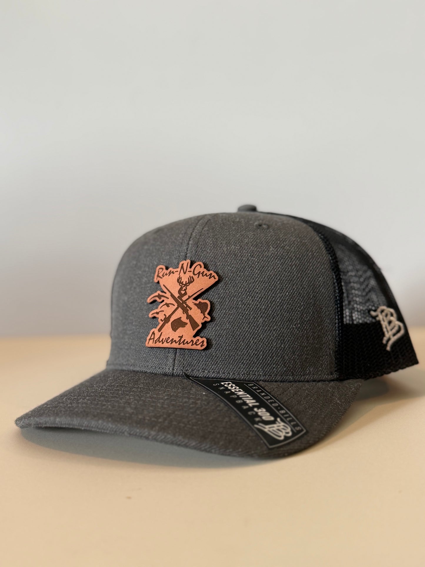 Dark Heather Gray Leather Adventures