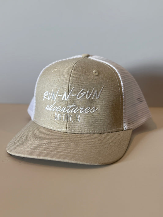 Khaki & White Run-N-Gun Adventures Slant